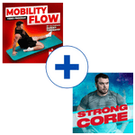 Two fitness product images with 'Mobility Flow' and 'Strong Core' by Oleksiy Torokhtiy