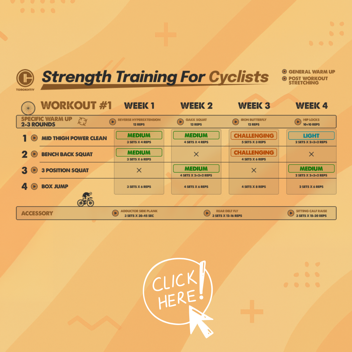 Strength training program for cyclists from Oleksiy Torokhtiy