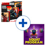 Cover of strongman and squat olympic weightlifting program by Oleksiy Torokhtiy