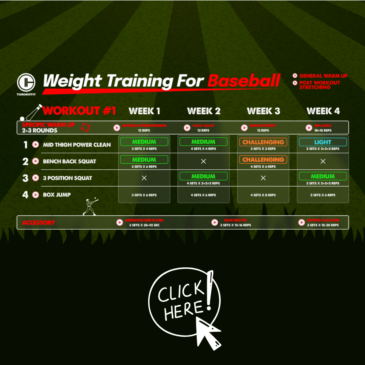 weight lifting for baseball Torokhtiy program
